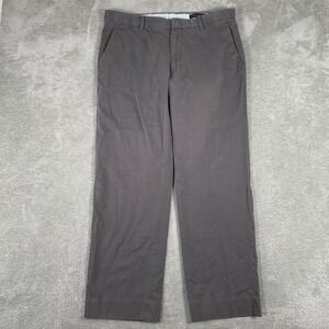 Banana Republic Modern Fit Dress Pants Mens 35x30 Gray Flat Front‎
